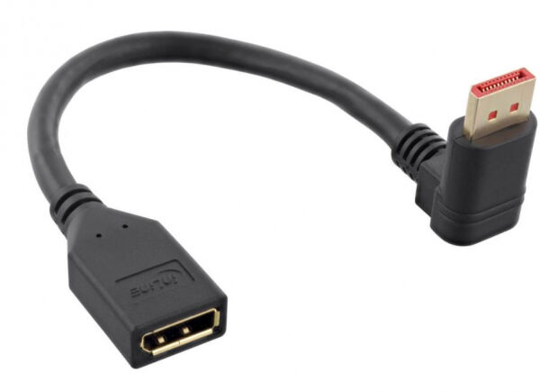 InLine 17159U - DisplayPort 1.4 Adapterkabel ST/BU / 8K4K - 0.15m
