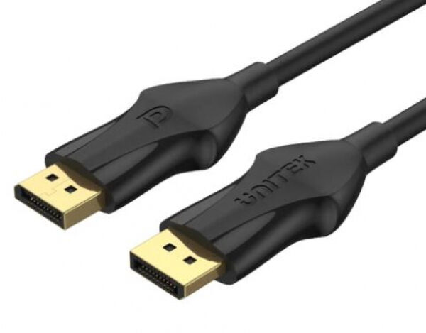 Unitek C1624BK-1M - 8K DisplayPort 1.4 Cable in Black (8K @60Hz, 4K 144Hz, 1440p @240Hz) - 1m
