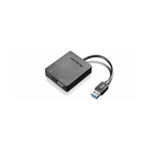 Lenovo Universaladapter,USB-3.0 zu VGA/HDMI Adapter,schwarz