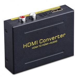 Northix Lydsplitter - HDMI til HDMI + SPDIF + RCA