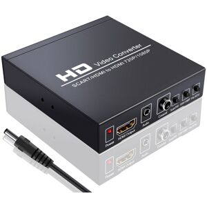 Shoppo Marte NEWKENG NK-8S SCART + HDMI to HDMI 720P / 1080P HD Video Converter Adapter Scaler Box