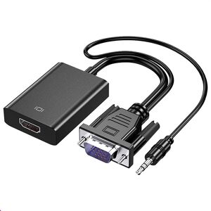 Shoppo Marte HDCO-VGAM2 1080P VGA Male to HDMI Female Converter with 3.5mm Audio Cable