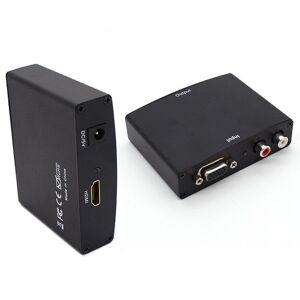 Shoppo Marte Full HD 1080P VGA to HDMI Adapter, 1.3 Version HDMI Standard(Black)