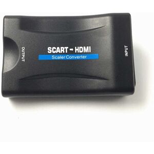 MTK 1080P SCART til HDMI Video Audio Converter Adapter til HD TV DVD med USB-kabel