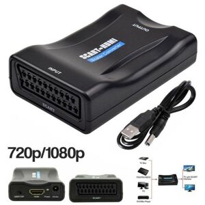 KSC SCART till HDMI-adapter 1080P HD Video Audio Upscale Converter