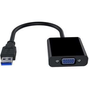 Northix USB 3.0 til VGA Adapter - Sort