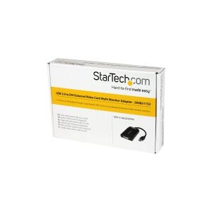 StarTech.com USB 3.0 to DVI / VGA Adapter - 2048x1152 - External Video & Graphics Card - Dual Monitor Display Adapter Cable - Supports Mac & Windows (USB32DVIPRO) - USB / DVI adapter - USB Type A (han) til DVI-I (hun) - USB 3.0 - 15.2 cm - 2048 x 1152 sup