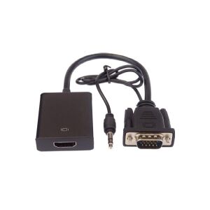 PremiumCord PREMIUMCORD AV-adapter VGA + lyd elektronisk konverter til HDMI FULL HD 1080p