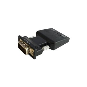 SAVIO CL-145 - Videoadapter - HD-15 (VGA), mini-phone stereo 3.5 mm, mini-USB Type B hun til HDMI hun - 1080p support