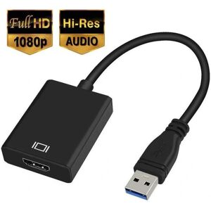 Usb 3.0 til HDMI adapter Hd 1080p videokabel adapter konverter med lydudgang