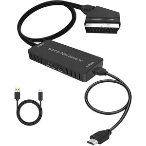 Konverter SCART til HDMI Video Audio Adapter