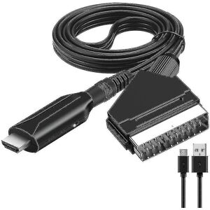 Scart til HDMI Converter Audio Video Adapter til HDTV/dvd/set-top Box/ps3/pal/ntsc