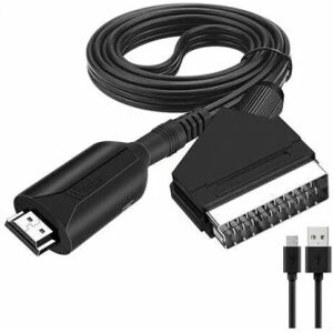 LOST MYSELF Scart til Hdmi Converter Video Audio Adapter til Hdtv/dvd/set-top box/ps3/pal/ntsc