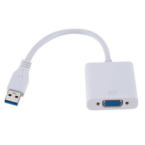 TOMTOP JMS USB3.0 To VGA Adapter USB to VGA External Video Card VGA Converter for Desktop Laptop PC to Monitor
