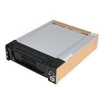 StarTech.com Rack amovible robuste en aluminium 5,25" avec ventilateur pour disque dur SATA 3,5" - Tiroir HDD 3,5 pouces - Rack de stockage mobile