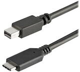 StarTech.com Câble adaptateur USB-C vers Mini DisplayPort 4K 60 Hz de 1 m en noir - Convertisseur USB Type-C vers mDP - adaptateur vidéo externe - STM32F072CBU6 - noir