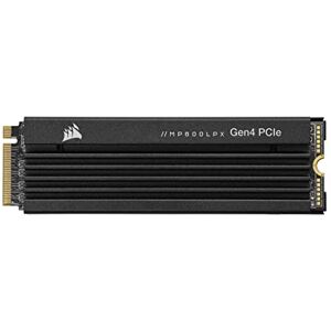 Corsair MP600 PRO LPX 8TB M.2 NVMe PCIe x4 Gen4 SSD Optimiert Für PS5 (bis zu 7.000 MB/s Sequenzielle Lese- Und 6.100 MB/s Sequenzielle Schreibgeschwindigkeiten,Kompakter Formfaktor) Schwarz