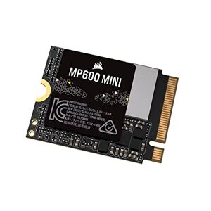 Corsair MP600 Mini 1TB M.2 NVMe PCIe x4 Gen4 2 SSD M.2 2230 Bis zu 4.800MB/Sek. Sequentielles Lesen Hohe Dichte 3D TLC NAND Ideal Für Steam Deck und Microsoft Surface Schwarz