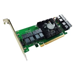 Highpoint Rocket 1180 8x U.2 Port to PCIe 3.0 x16 NVMe HBA Controller