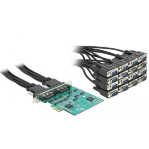 DeLock 90501 - PCI Express Karte zu 16 x Seriell RS-232 High Speed ESD Schutz