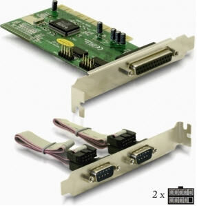 DeLock 89004 - PCI Karte - 1x Parallel + 2x Seriell