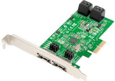 Dawicontrol DC-624e - 4-Kanal SATA3 RAID PCI-Express x2 Controller - bulk