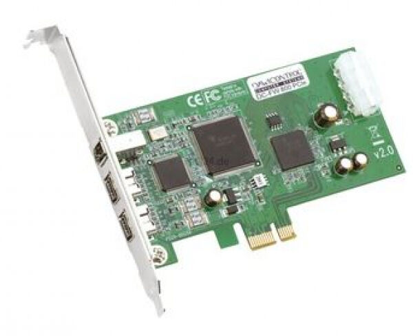 Dawicontrol DC-FW800 - PCI-Express FireWire Controller - 2 x FW800