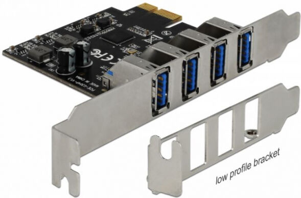 DeLock 90304 - USB 3.0 PCI Express Karte mit 4 x externen Typ-A Buchsen