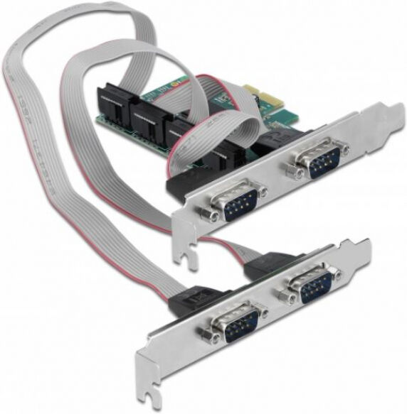 DeLock 90410 - PCI Express Karte zu 4 x Seriell RS-232