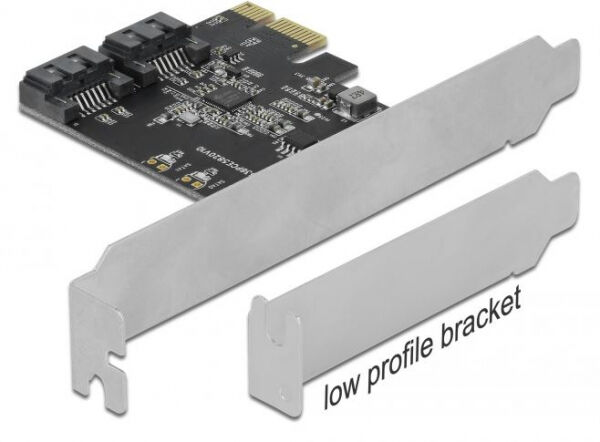 DeLock 90431 - 2 Port SATA PCI Express Karte - Low Profile Formfaktor