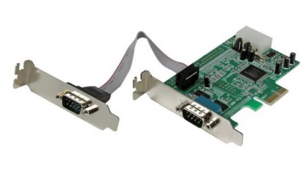 StarTech.com Startech PEX2S553LP - 2 Port Seriell RS232 PCI Express Low Profile Schnittstellenkarte mit 16550 UART
