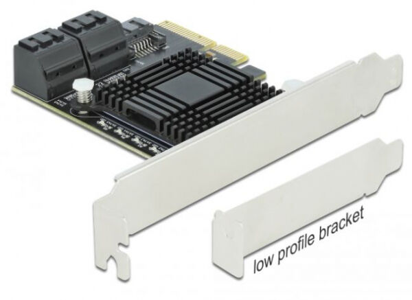 DeLock 90498 - 5 Port SATA PCI Express x4 Karte - Low Profile Formfaktor