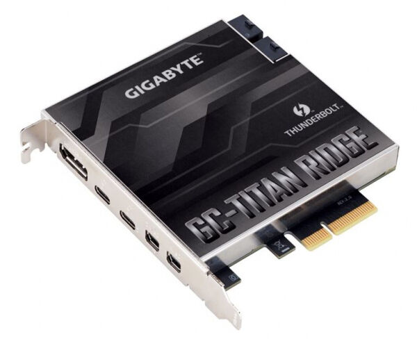 Gigabyte GC-Titan Ridge V2.0 Card - 2x Thunderbolt 3, 1x DisplayPort 1.4, 2x Mini DisplayPort-In 1.4
