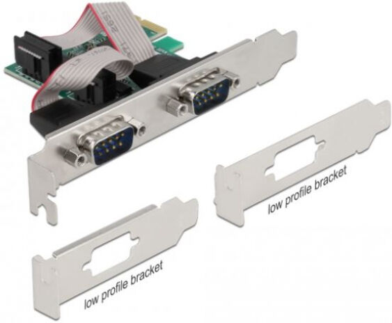 DeLock 90046 - PCI Express Karte zu 2 x Seriell RS-232