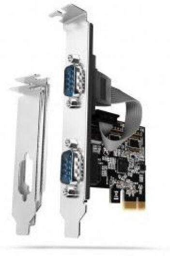 Axagon PCEA-PSN - PCIe-Adapter mit 2x Seriell-Ports - ASIX AX99100 Chipsatz