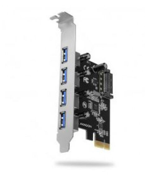 Axagon PCEU-430VL - PCIe-Adapter, 4x ext. USB-3.0-Ports - VIA Labs VL805 Chipsatz