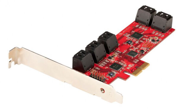 StarTech.com Startech 10P6G-PCIE-SATA-CARD - PCIe SATA Controller Karte - 10 Port SATA 3