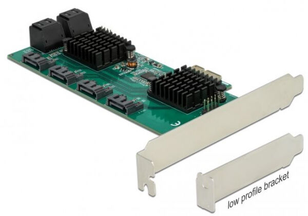 DeLock 90072 - 8 Port SATA PCI Express x1 Karte - Low Profile Formfaktor