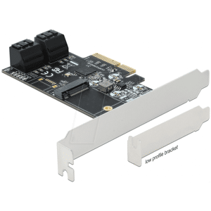 DELOCK 90396 - 4 Port SATA 1 Slot M.2 Key B PCI Express x4