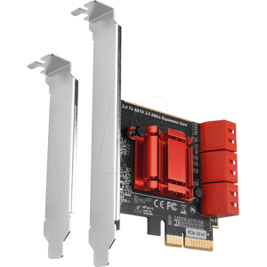 AXAGON AXG PCES-SA6 - PCIe x2 > 6x SATA 6 GB/s