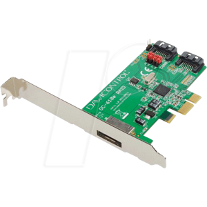 DAWICONTROL DC-610E RAID BLI - PCIe 2.0 > 2x SATA III, 6Gb/s, 1x extern optional