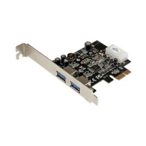 StarTech.com 2 Port USB 3.0 PCI Express Schnittstellenkarte UASP 4 Pin LP4 Molex USB-Adapter PCIe x2