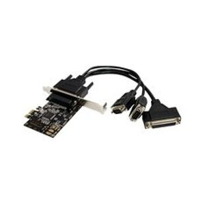 StarTech.com 2S1P PCI Express Schnittstellenkarte PCIe Seriell / Parallel Karte mit Breakout Kabel Adapter