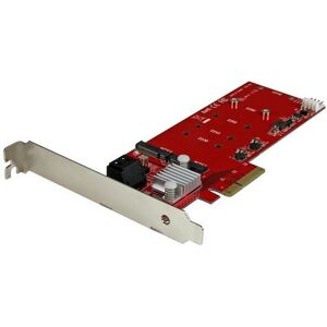 StarTech.com 2x M.2 NGFF SSD RAID Karte plus 2x SATA III Ports - PCIe - Speichercontroller (RAID) - M.2 ( M.2 ) - M.2 Card / SATA 6Gb/s - 6 GBps