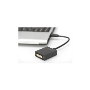 DIGITUS USB 3.0 to DVI Adapter - Ekstern videoadapter - USB 3.0 - DVI - sort
