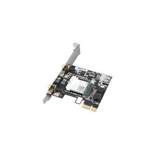 Gigabyte Technology Gigabyte GC-WBAX200 - Netværksadapter - PCIe - 802.11a, 802.11b/g/n, Wi-Fi 5, Bluetooth 5.0, 802.11ax