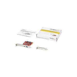 StarTech.com 2-Port 10Gbps USB-A & USB-C PCIe Card, USB 3.1 Gen 2 PCI Express Type C/A Host Controller Card Adapter, USB 3.2 Gen 2x1 PCIe Desktop Expansion Add-On Card, Windows/macOS/Linux - Full/Low-Profile - USB-adapter - PCIe 3.0 x4 - USB-C 3.1 x 1 + U