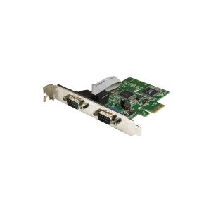 StarTech.com 2-Port PCI Express Serial Card with 16C1050 UART - RS232 Low Profile Serial Card - PCI Serial Card (PEX2S1050) - Seriel adapter - PCIe lavprofil - RS-232 x 2