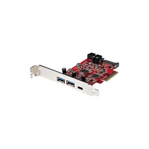 StarTech.com 5-Port USB PCIe Card, 10Gbps USB 3.1 Gen 2 PCIe Card w/ 1x USB-C & 2x USB-A, 1x 2 Port IDC (Internal 5Gbps USB Header Expansion), USB C PCIe Card, PCI Express USB Controller - Windows/macOS/Linux (PEXUSB312A1C1H) - USB-adapter - PCIe 3.0 x4 -