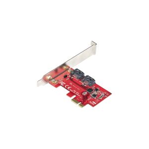 StarTech.com SATA PCIe Card, 2 Port PCIe SATA Expansion card, 6Gbps SATA Card, Full/Low Profile, PCI Express to SATA Adapter, ASM1061 Non-Raid SATA C